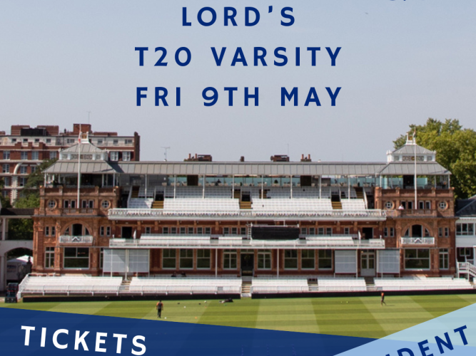 lords fri 9th may t20 varsity